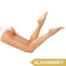 Alexandrit-Laser Haarentfernung. Unterschenkel + Bikini